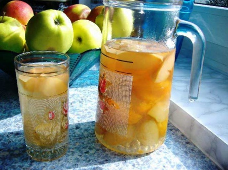 Рецепт компота из яблок. Как приготовить вкусный и полезный яблочный компот ...