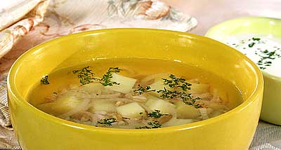 Рецепт - Супы разные : Суп картофельный с овсянкой